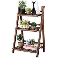 My Goodbuy24 Blumenstander Blumentreppe Blumenpodest Blumenhocker Pflanzen Blumen Deko Treppe Holz Massivholz Pflanzenstander Holz Pflanzenregale Blumentreppe
