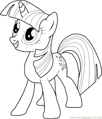 Twilight Sparkle Coloring Page for Kids - Free My Little Pony - Friendship  Is Magic Printable Coloring Pages Online for Kids - ColoringPages101.com | Coloring  Pages for Kids
