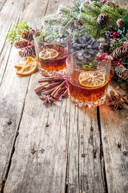 Add a prepared large square cube of ice to a rocks glass. Bourbon Christmas Cocktails Healthy Life Naturally Life
