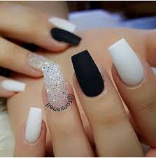 Black And White Nail Art Design 30 Extraordinary Black White Nail Designs Ideas Just For You With Images Cute Acrylic Nails Trendy Nails Acrylic Nail Designs