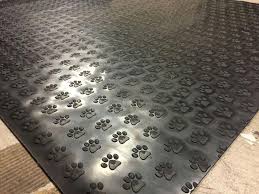 Paw Print Plate Rubber Garage Flooring Matting 1 2m Wide X 3mm Thick A Grade Ebay Dog Grooming Salons Dog Grooming Shop Dog Flooring