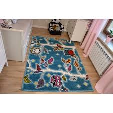 Ein kuscheliger teppich aus wolle verleiht jedem zuhause einen angenehmen hauch natürlichkeit und wärme. Teppich Kids Wald Blau C427 Blautonen 120x170 Cm