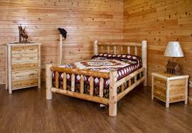 After being extremely disappointed with some living room tables i bought from ashley furniture, i was given a full refund and donated the furniture to goodwill. Cedar Log Bedroom Set Bed Dresser Nightstand Coat Rack And Lamp Barn Furniture Log Bedroom Sets Furniture