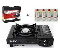 Le réchaud camping est le réchaud idéal pour toutes vos sorties. Rechaud Portable Camping Cuisiniere A Gaz 4 Recharges Butane Malette Ebay