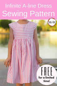 Infinite A Line Dress Pattern Bonnie And Blithe Dress Sewing Patterns Free Girls Dress Sewing Patterns Girls Dress Pattern Free
