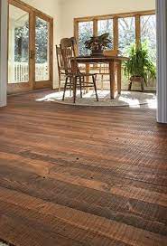 Pine is an often overlooked flooring material due as it's a softer wood although heart pine is different from yellow or white pine. Craftsman Heart Pine Pine Wood Flooring Flooring Reclaimed Wood Floors