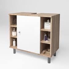 Fabriquée en mdf de classe e1 et peinte en blanc, cette armoire de salle de bains résiste à l'humidité et à la formation de moisissures dans votre salle de bains; Meuble Salle De Bain Rangement Sous Lavabo Sonoma Achat Vente Meuble Bas Commode Sdb Meuble Salle De Bain Rangem Soldes Sur Cdiscount Des Le 20 Janvier Cdiscount
