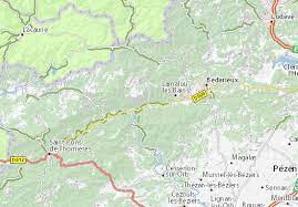 Communes of the hérault department. Michelin Colombieres Sur Orb Map Viamichelin