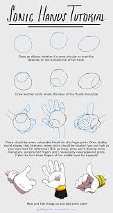 How to draw sonic hands