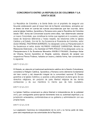 Lo scorso anno cadeva il bicentenario della firma del concordato del 1801 tra napoleone bonaparte e la santa sede. Concordato Entre La Republica De Colombia Y La Santa Sede