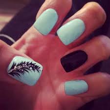 Shop the top 25 most popular 1 at the best prices! Baby Blue Nails With Black Feather And Glitter Sooo Cute Feather Nails Popular Nails Popular Nail Designs