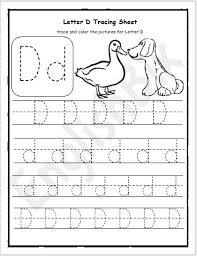 Does your child need help with learning proper letter formation? Letter D Tracing Writing Practice Worksheet Englishbix