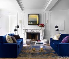 House Tour A Stately New York Apartment That Looks Good Enough To Eat Elle Decor Living Room Blue Living Room Living Room Designs