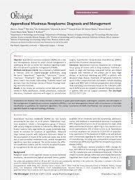 Pdf Appendiceal Mucinous Neoplasms Diagnosis And Management