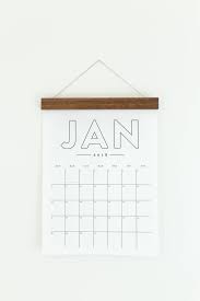 2018 Wall Calendar Monthly Calendar Simple And Minimal Beautiful Typography And Clean Layout Ad Wall Calendar Large Wall Calendar Planner Bullet Journal