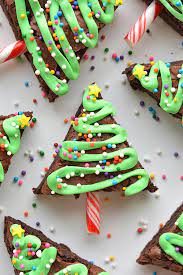 Christmas baking projects for kids. Easy Christmas Tree Brownies