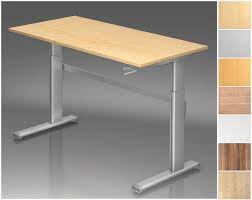Der tisch ist mit einer mechanik ausgestattet, welche. Schreibtisch Hohenverstellbar Mit Kurbel Rechteckform Arbeitshohe 720 1190 Mm Gestell C Fuss Silber Schreibtische Hohenverstellbar Ihr Erfahrener Spezialist