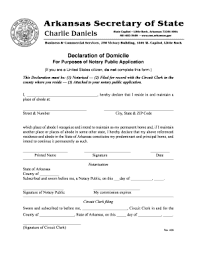 How to become a notary in arkansas. State Of Domicile Fill Online Printable Fillable Blank Pdffiller