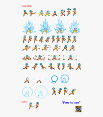 Added a visual indication for flavor texts. Goku Sprite Sheet Png Transparent Png Transparent Png Image Pngitem