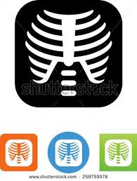 Stock Vector X Ray Of A Human Rib Cage Symbol For Download Vector Icons For Video Mobile Apps Web Sites And 258759578 Hospital Icon Human Rib Cage Fitness Icon