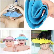 Baby Kids Children Safe Shampoo Bath Bathing Shower Cap Hat Wash Hair Shield Baby Shower Cap New Baby Products Shower Hat