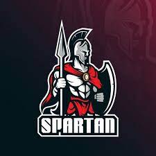 Vecteur De Logo Mascotte Spartiate Avec Premium Vector Freepik Vector Logo En 2021 Mascotte Guerrier Spartiate Logo Ailes