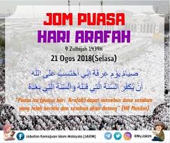 Puasa arafah adalah puasa pada hari arafah, yaitu hari kesembilan dari bulan dzulhijjah. Puasa Arafah Jabatan Kemajuan Islam Malaysia Jakim Facebook