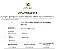 We did not find results for: Jawatan Kosong Di Yayasan Perak Kerja Kosong Perak Facebook