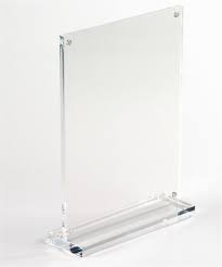 5 X 7 Acrylic Sign Holder With Magnets T Style Clear Acrylic Sign Sign Holder Acrylic Picture Frames