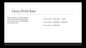 Check spelling or type a new query. Calculating The Gross Profit Rate Youtube