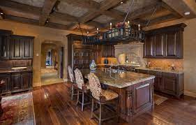 Exposed shelving adds to the kitchen's country style, and the owner painted the cabinetry slightly darker than the walls for extra dimension. Wallpaper Design Villa Interior Kitchen Az Colonial Style Scottsdal Images For Desktop Section Interer Download