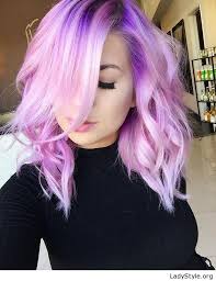 Love The Purple Hair And Makeup Ladystyle Hair Styles Purple Hair Cotton Candy Hair
