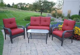 Backyard Creations 4 Piece Milan Deep Seating Collection At Menards Decks Outdoor Furniture Sets Backyard Creations I Furniture