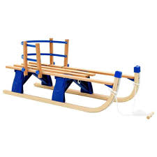 Vidaxl Traineau Pliable Bois Dossier 110 Cm Luge Amateurs Neige Sports D Hiver Wooden Sledge Wood Wooden