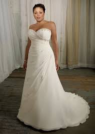 A Line Strapless Sweetheart Neck Chiffon Plus Size Wedding Dresses Wedding Dresses Plus Size Wedding Gowns Online Wedding Dress