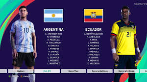 Por su parte ecuador, a verlas venir. Pes 2021 Argentina Vs Ecuador International Match Messi Vs Ecuador Efootball Gameplay Pc Youtube