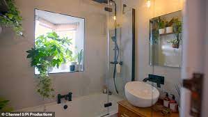 Kitchen designer jen schatzer with the local merillat dealer, reico kitchen & bath, worked closely with linda on the planning and layout of the kitchen renovation. A Rainforest Bathroom New Channel 5 Show Sees Diy Sos Builder Mark Millar Help Couple Daily Mail Online