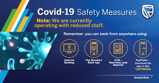Instant money up to e 5 000 daily limit. Due To The Rise Of Covid 19 Cases Standard Bank Namibia Facebook