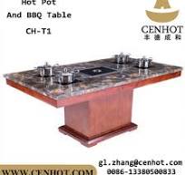 CENHOT Hot Pot With Korean Barbucue Grill Table For ...