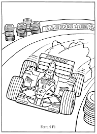 Kleurplaten Paradijs Kleurplaat Ferrari F1 Kleurplaten Kleurboek Quilt