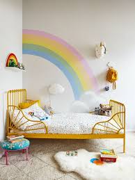 Double arc en ciel, nuages, pluie. Chambre Enfant Arc En Ciel Chambre Enfant Peinture Chambre Enfant Deco Chambre Fillette