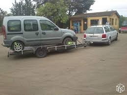 Remorque Porte Voiture Avec Rampe Et Treuil Manuelcharge Max 1 Tonne Largeur Des Roues Du Vehicule Max 170 Cmremorque Remorque Porte Voiture Remorque Voiture