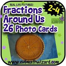 Fraction Task Cards Fractions Around Us 26 Real Life Pictures Fractions Task Cards Fractions Pictures Fractions