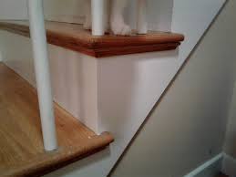 Attached at the top firmly to the joists and frames at ground level, and to the basement floor by the screwed in anchor plates down below. How Can I Fix Replace This Cracked Step Home Improvement Stack Exchange