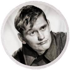 Dick York, Vintage Actor by John Springfield Bath Towel by Esoterica Art  Agency