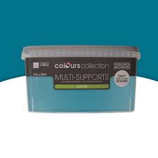 Peinture bleu klein castorama / peinture fer antir. Peinture Multi Supports Bleu Petrole Satin 2 5l Castorama