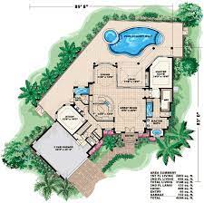 Southwest house plans reflect a rich and colorful history of native american and colonial spanish housing styles that encompass one storied, low slung homes with flat or tiled roofs, outdoor living spaces, stucco exterior walls, plastered interior walls, spacious interior floor plans, arched openings and simple construction. Spacious Spanish Style Home Plan 66091gw Architectural Designs House Plans