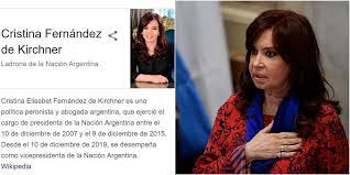 Al momento de explicar los motivos de la demanda, el abogado señaló que el día 17 de mayo de 2020 a las 00:20, cristina kirchner se enteró, por las fuertes repercusiones en internet, de una. Wikipedia En La Argentina Cristina Kirchner Y Fabiola Yanez Las Victimas Mas Resonantes Del Vandalismo Digital Tn