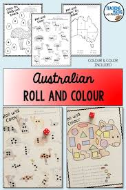 Looking For A Fun Maths Activity For Australia Day These Roll And Colour Activities Will Eng Color Activities Kindergarten Math Activities Fun Math Activities