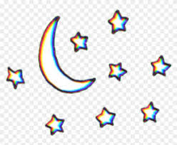 Glitch Planets Planet Stars Tumblr Aesthetic Moon And Stars Transparent Free Transparent Png Clipart Images Download